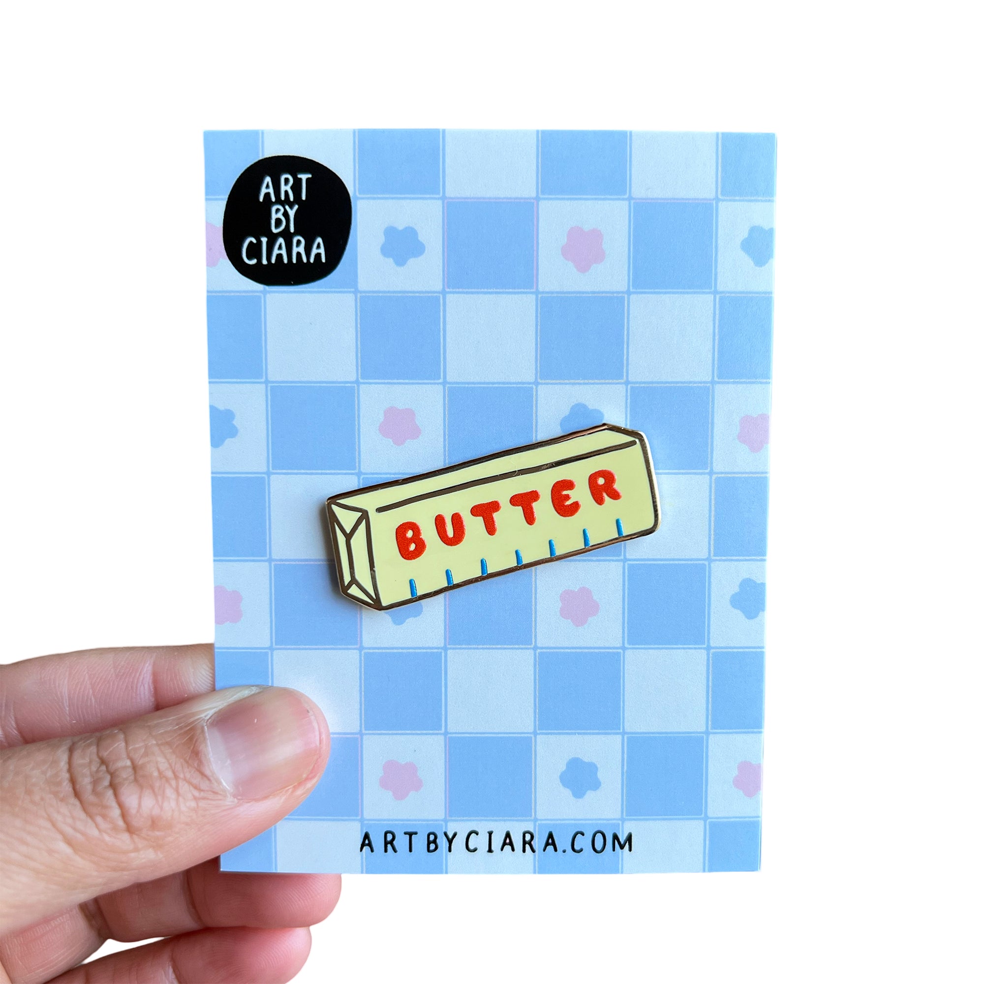 Butter Enamel Pin