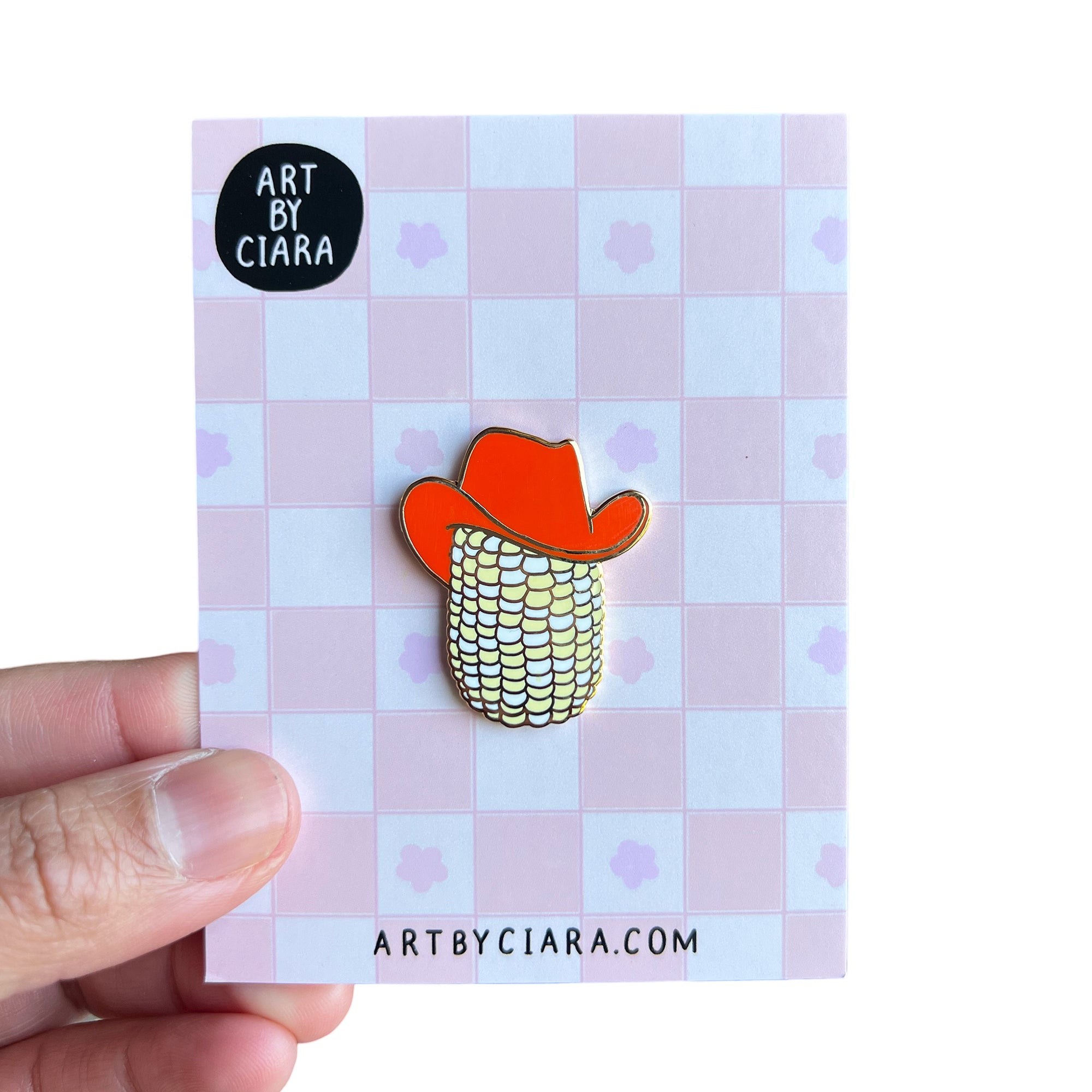 Cowboy Corn Enamel Pin