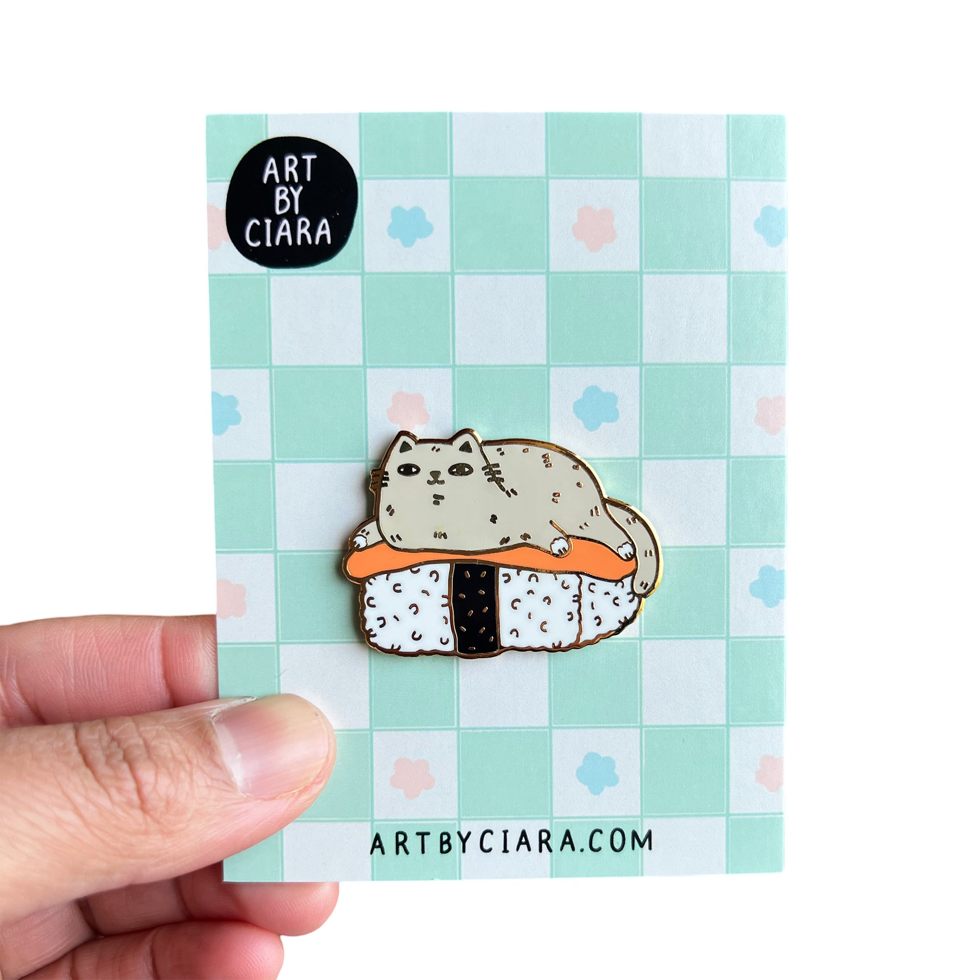 Nigiri Kitty Enamel Pin