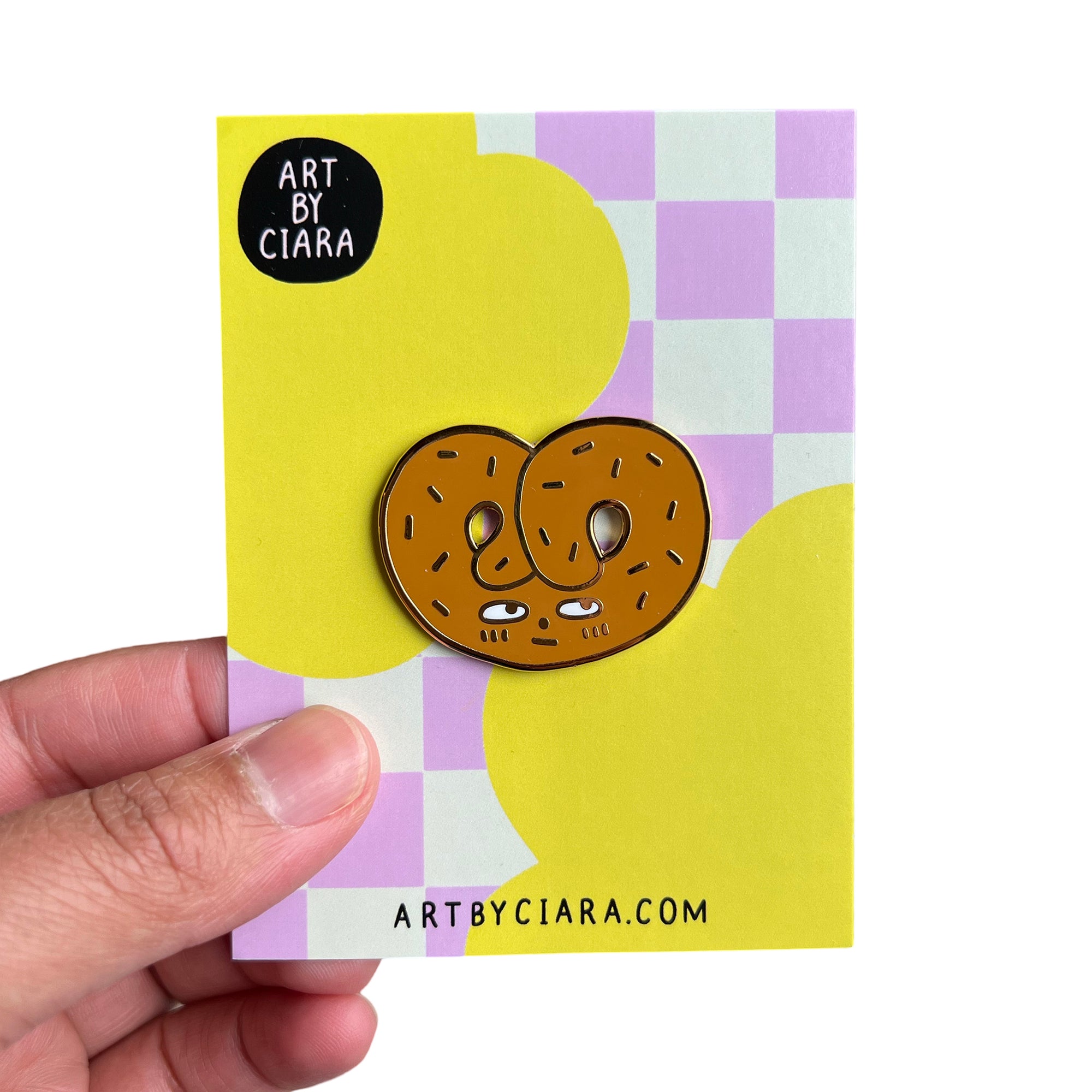 Pretzel Enamel Pin