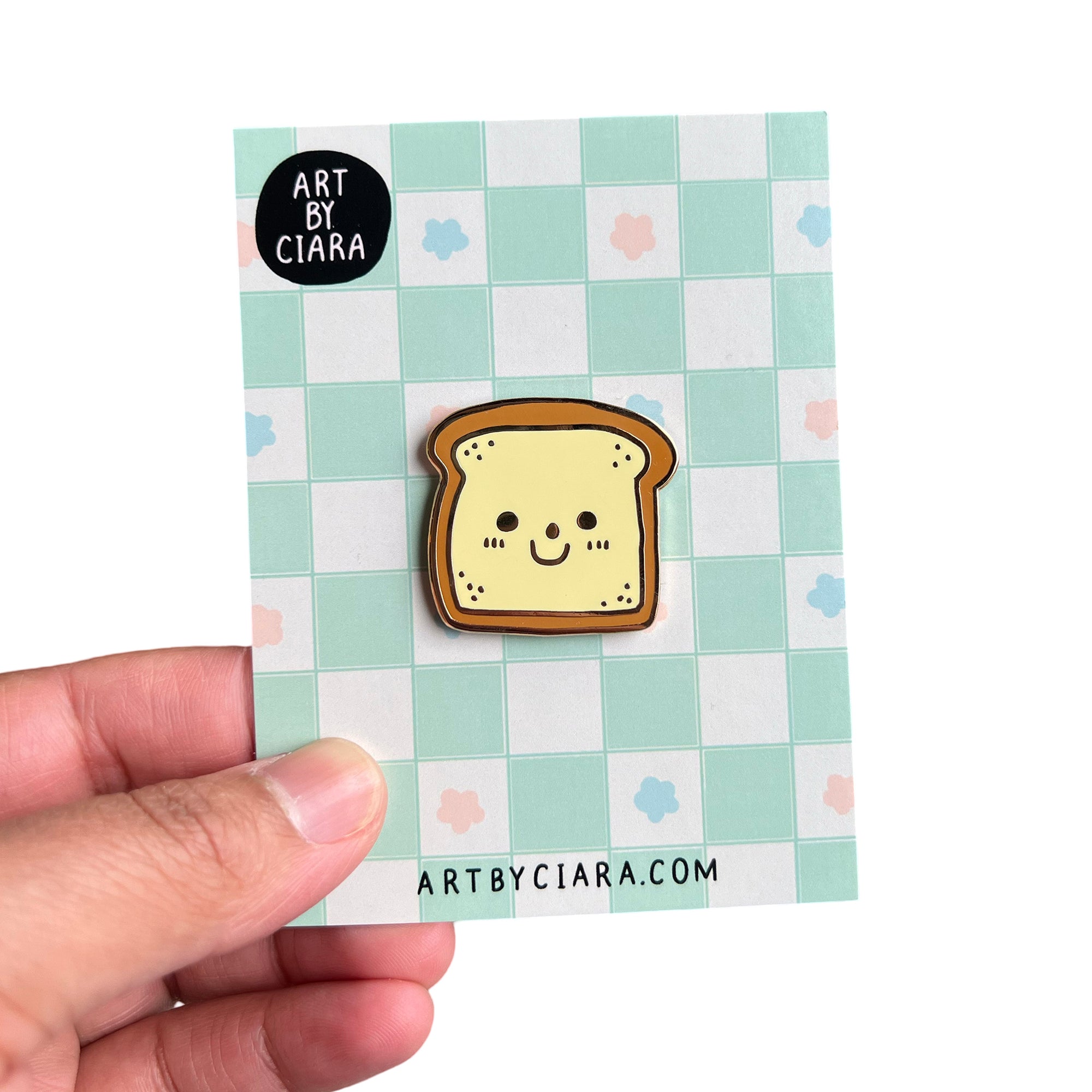 Toast Enamel Pin