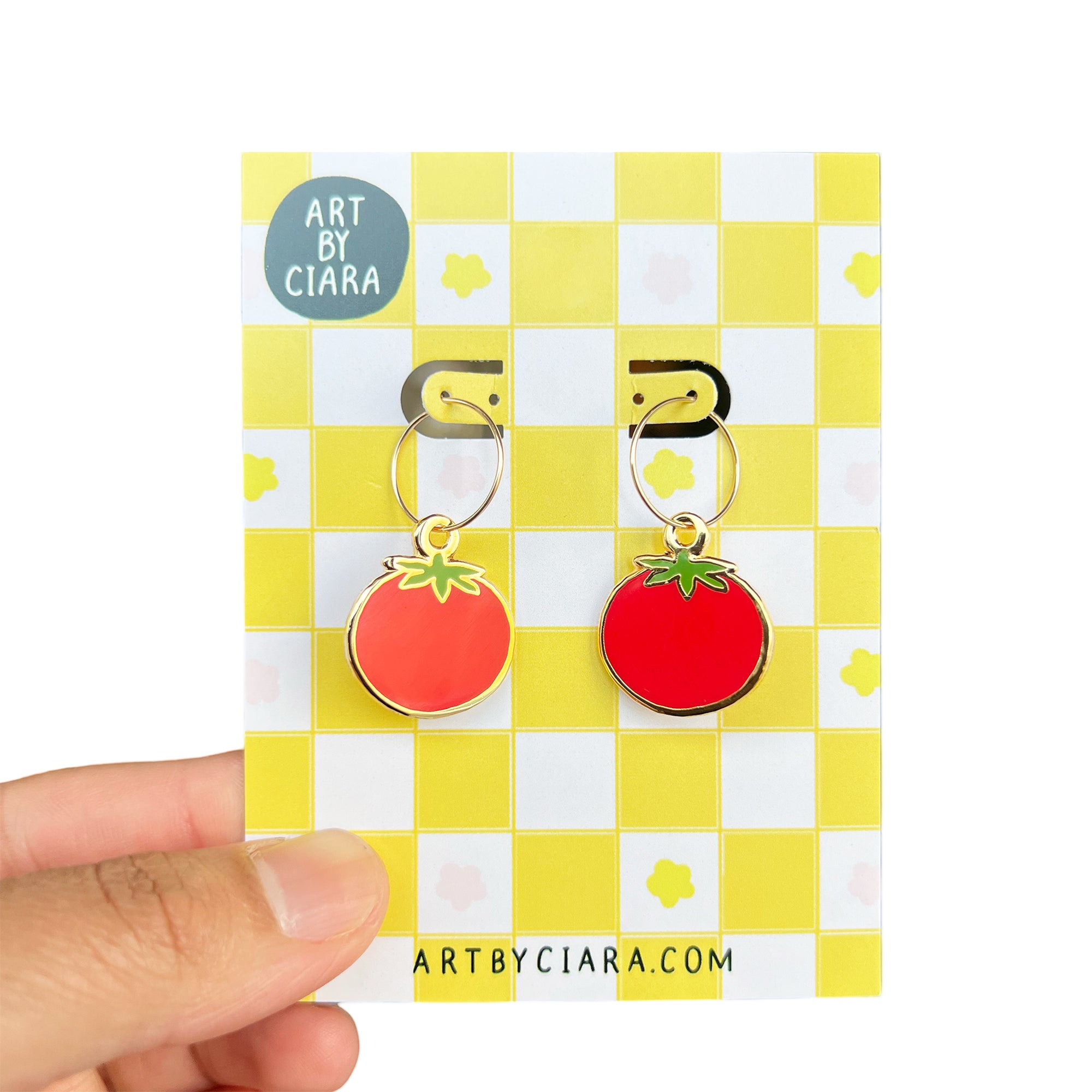 Tomato Earrings