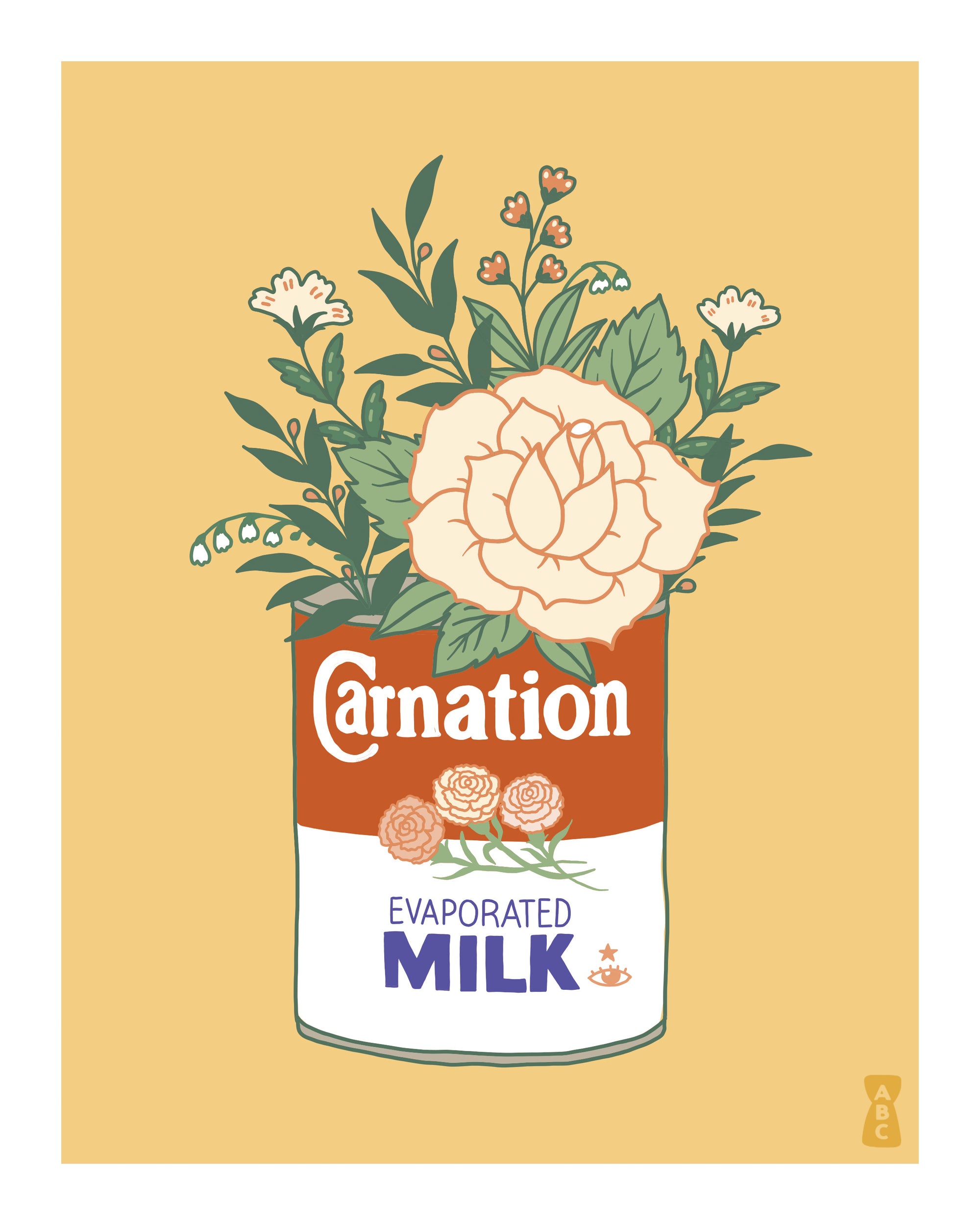 Carnation Milk Art Print