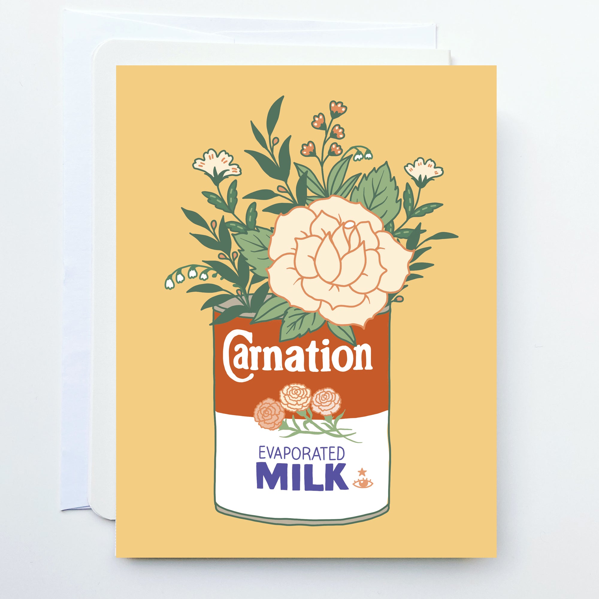 Carnation Milk Greeting Card