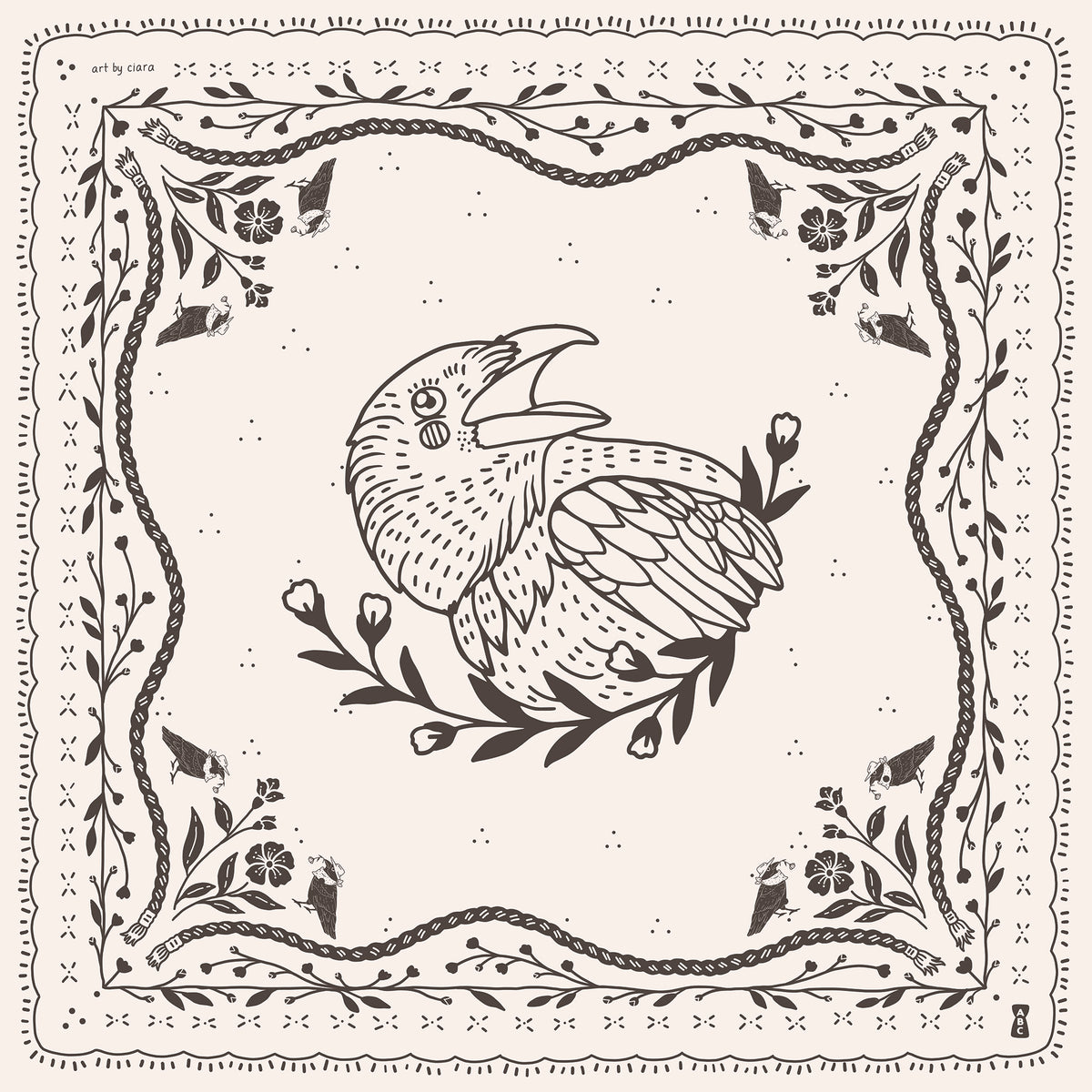 White Crow Bandana