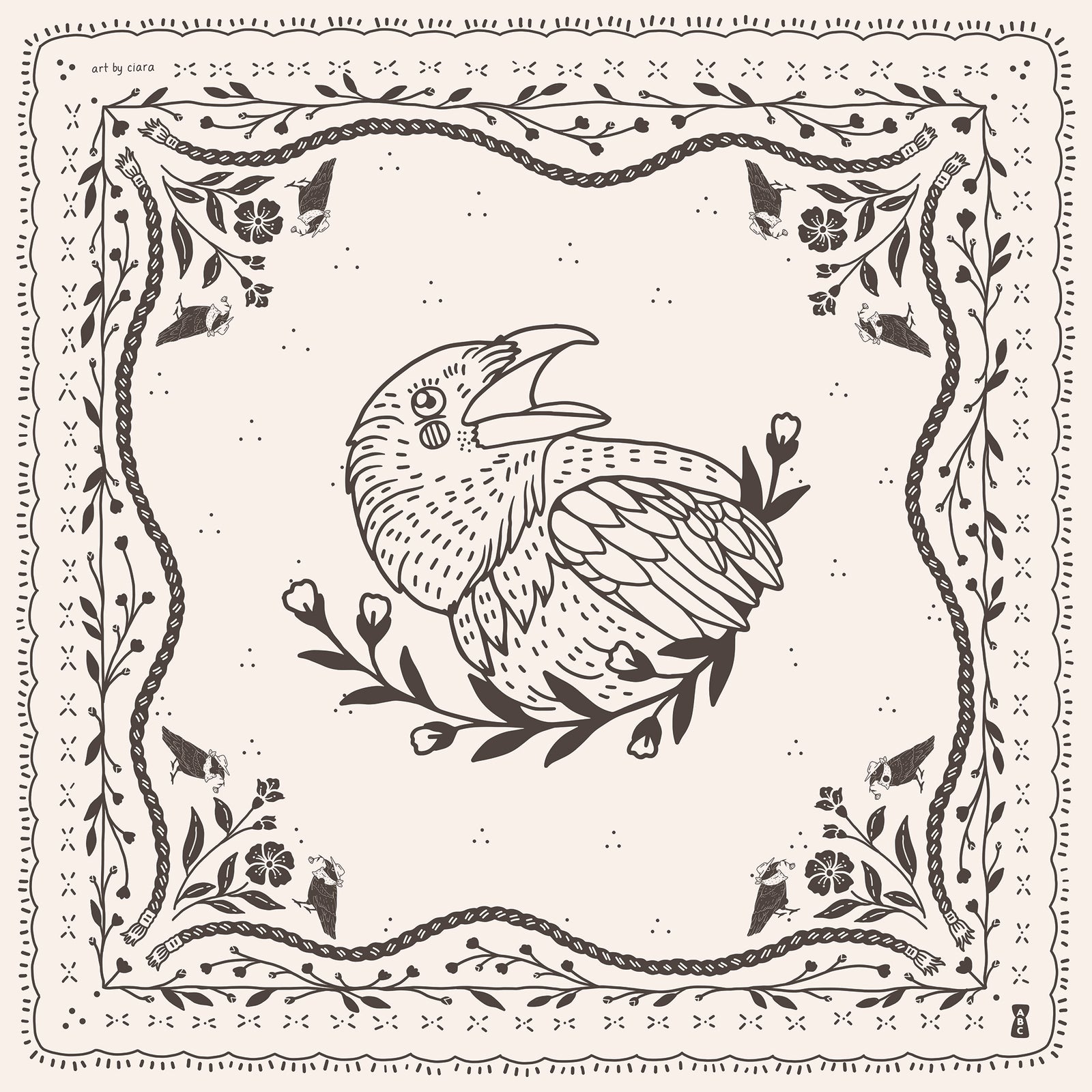 White Crow Bandana