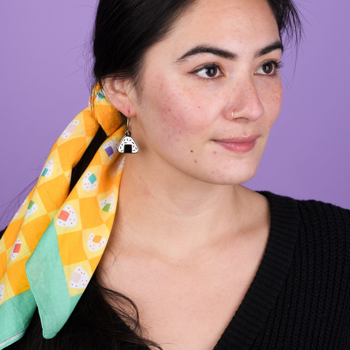 Green+Mustard Onigiri Bandana